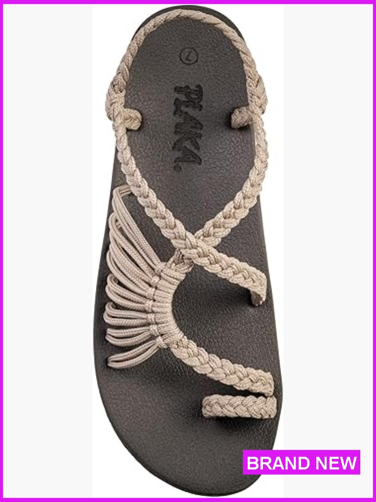 Strappy Arch Support Walking Sandals Adjustable Slingback Lightweight Casual